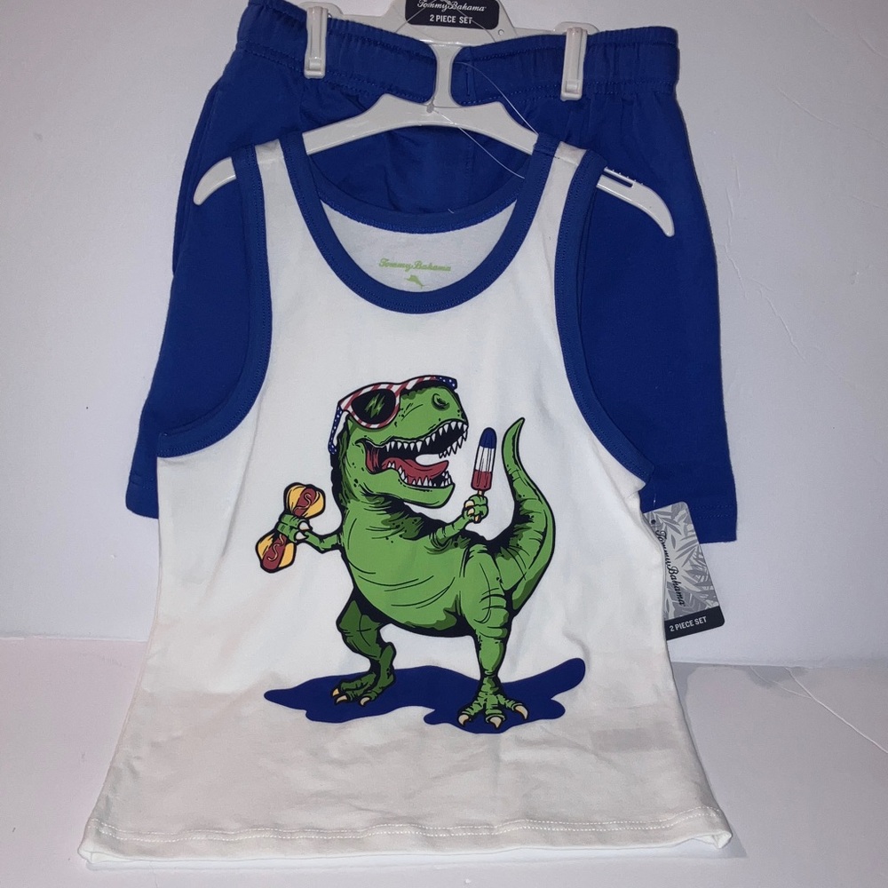 Tommy Bahama Dinosaur Tank with Blue Shorts‎ Set size 6